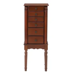 Kirklands Home Cherry 5-Drawer Ollie Petite Jewelry Armoire Brown Discount