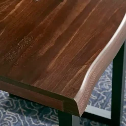 Kirklands Home Cherry Live Edge Wood Coffee Table Black Outlet