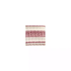 Kirklands Home Cherry Red Pick Stitch Stripe Queen Quilt Best