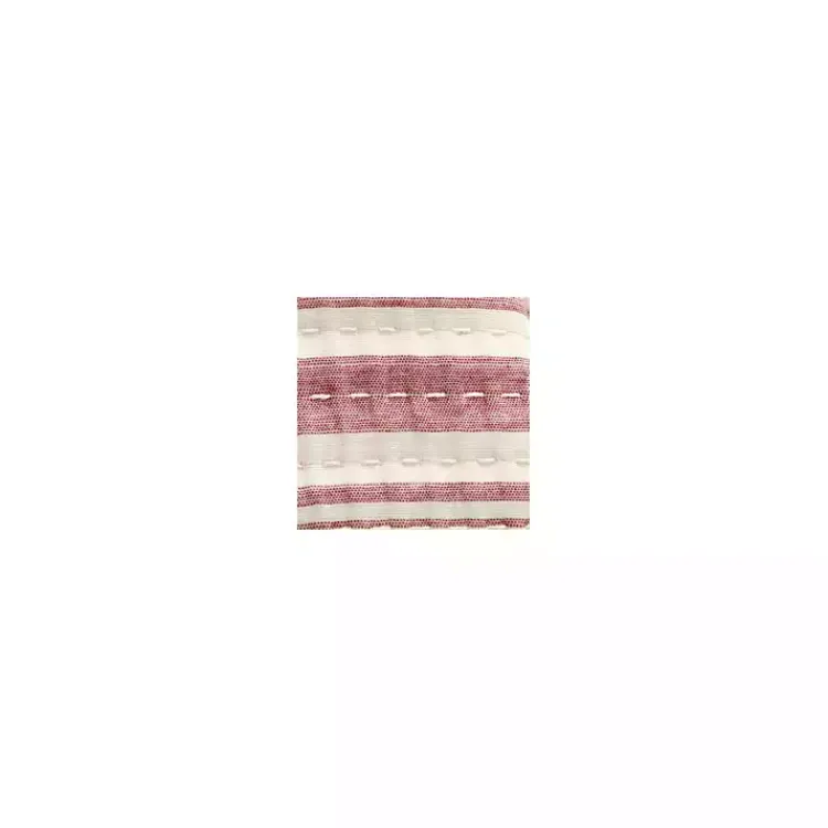 Kirklands Home Cherry Red Pick Stitch Stripe Queen Quilt Best