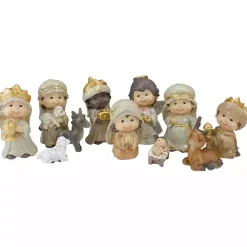 Christmas Decorations>Kirklands Home Cherubic Christmas 11-pc. Nativity Set