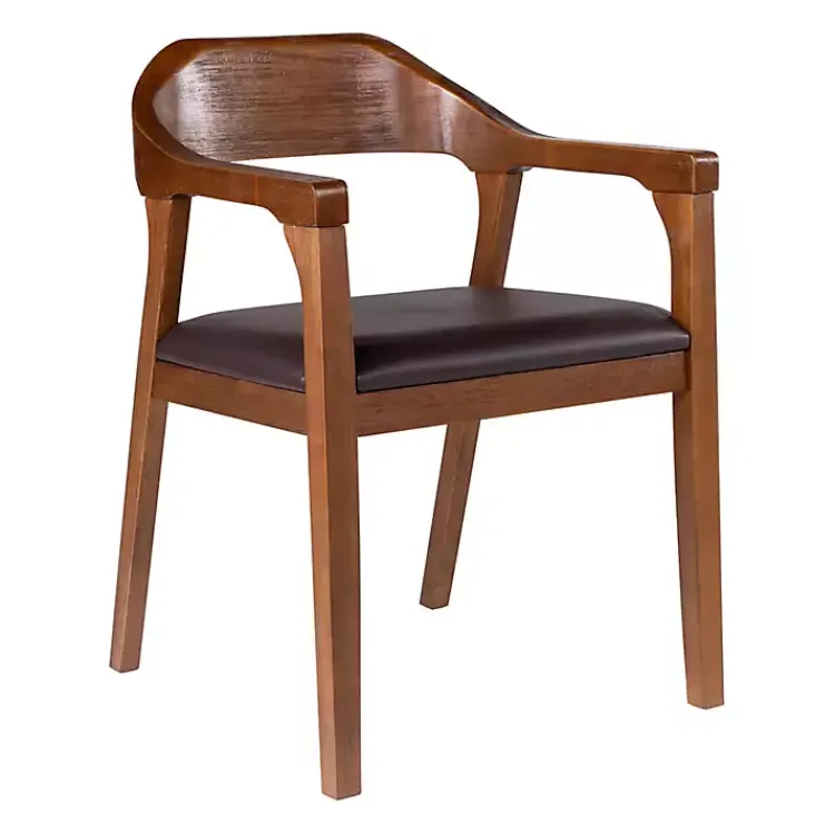 Kirklands Home Chestnut Ramus Dining Armchairs, Set of 2 Brown Online