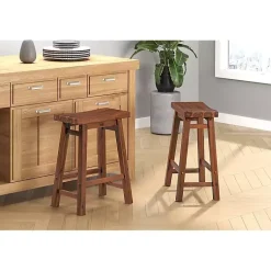 Kirklands Home Chestnut Sonoma Saddle Counter Stools, Set of 2 Brown Hot