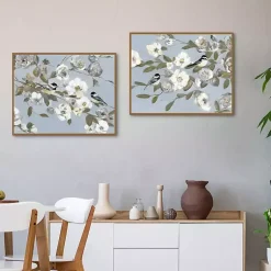 Kirklands Home Chickadee Blossoms Framed Canvas Prints, Set of 2 Outlet