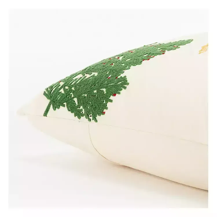 Christmas Pillows>Kirklands Home Chilly Racoon Embroidered Throw Pillow