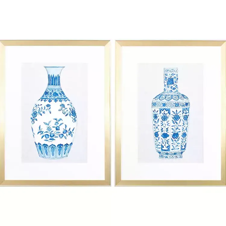 Kirklands Home Chinoiserie Vases I Framed Art Prints, Set of 2 Discount