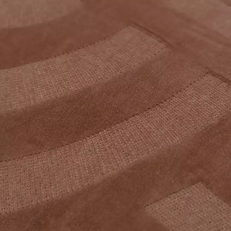 Pillows>Kirklands Home Chocolate Velvet Abstract Stripe Lumbar Pillow Brown