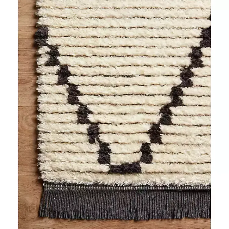 Kirklands Home Chris Loves Julia x Loloi Alice Cream Runner, 2x4 New