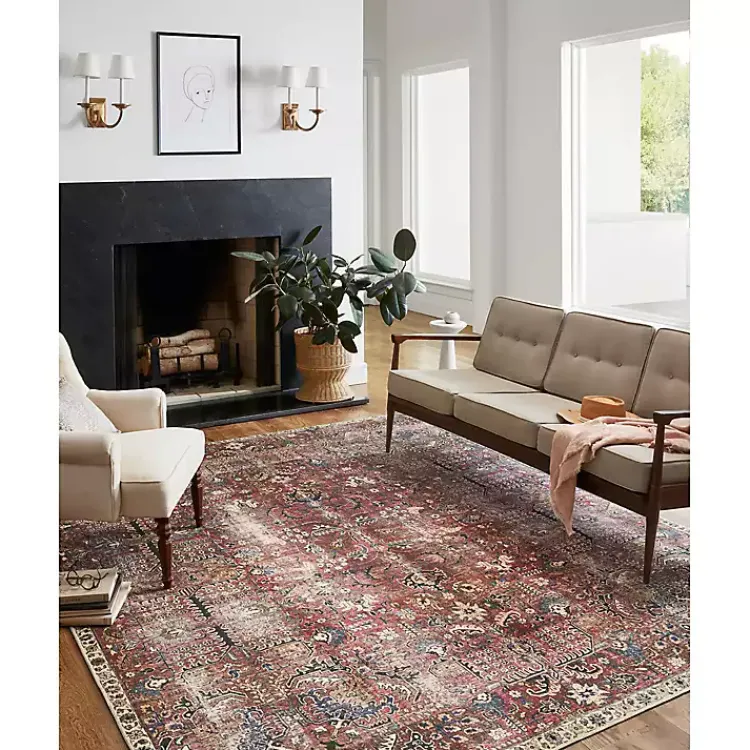 Kirklands Home Chris Loves Julia x Loloi Jules Merlot Rug, 5x7 Sale