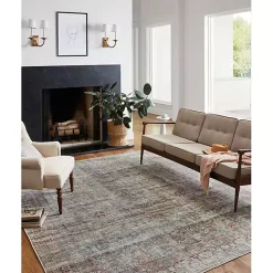 Kirklands Home Chris Loves Julia x Loloi Jules Lagoon Rug, 5x7 Multi Clearance