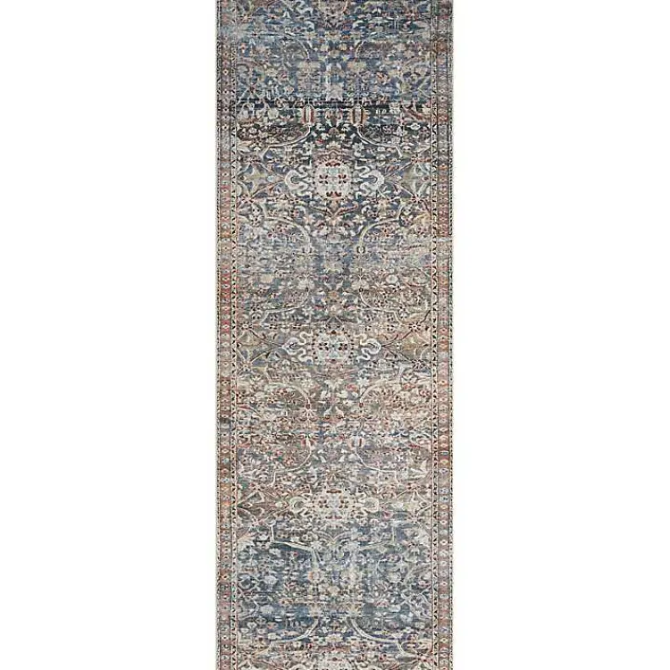 Kirklands Home Chris Loves Julia x Loloi Jules Dark Blue Rug, 2x9 New