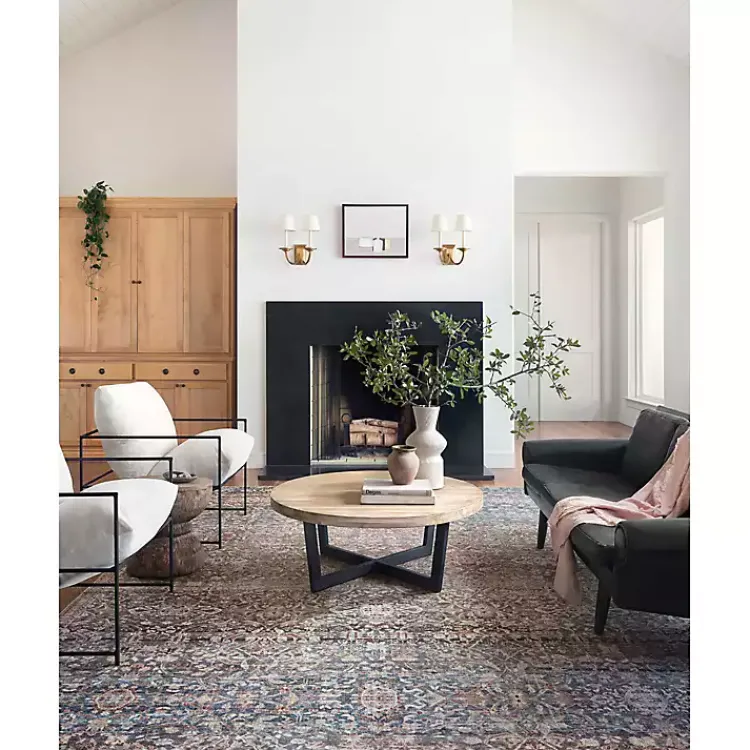 Kirklands Home Chris Loves Julia x Loloi Jules Dark Blue Rug, 2x9 New