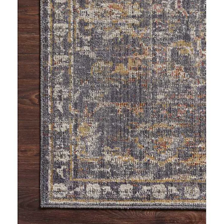 Kirklands Home Chris Loves Julia x Loloi Rosemarie Coal Rug, 6x9 New