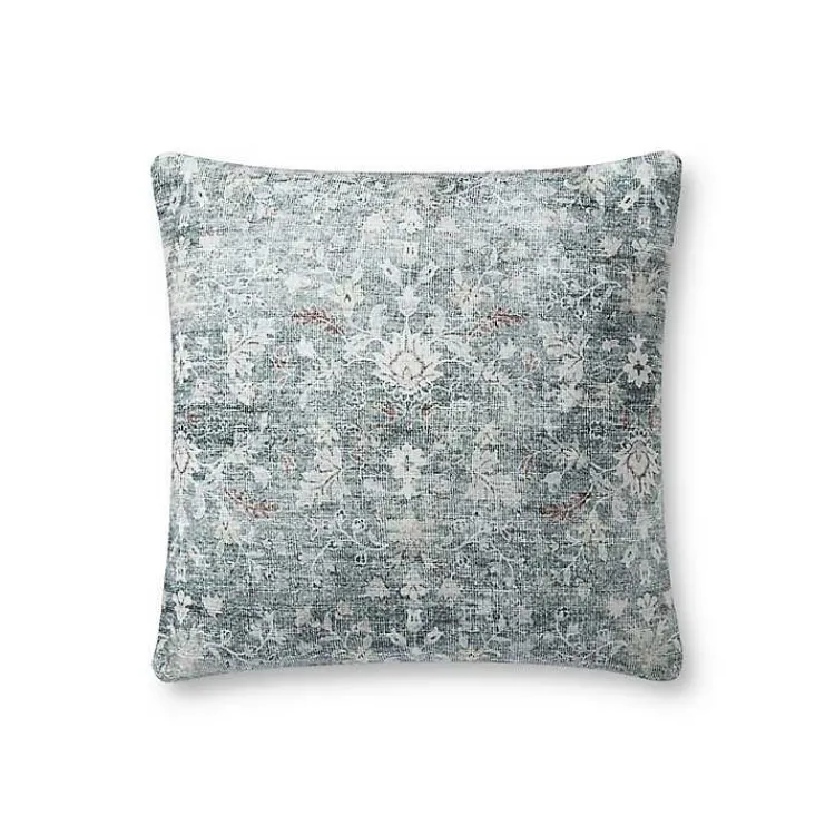 Pillows>Kirklands Home Chris Loves Julia x Loloi Blue Vintage Pillow Gray