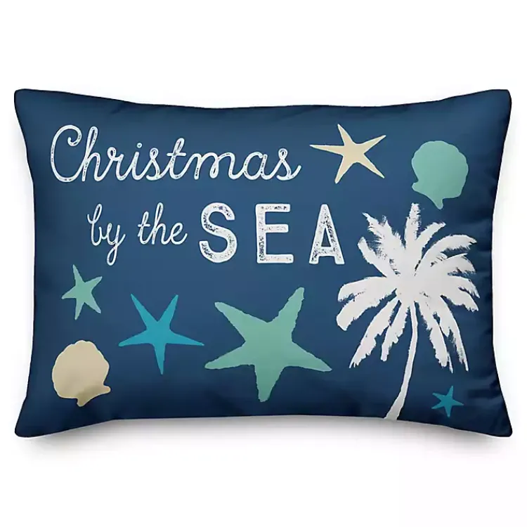 Christmas Pillows>Kirklands Home Christmas by the Sea Accent Pillow
