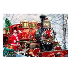 Christmas Art & Wall Decor>Kirklands Home Christmas Express Canvas Art Print Red