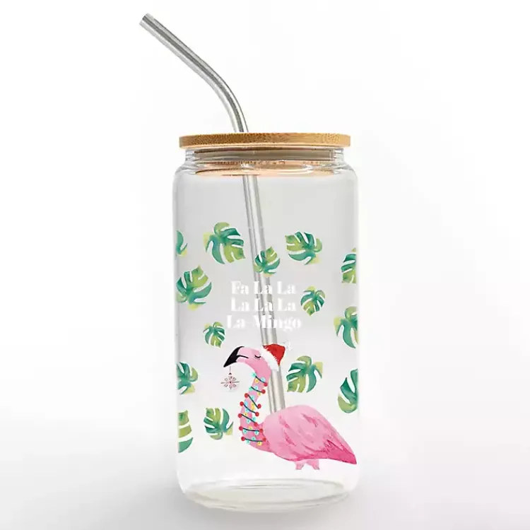 Christmas Dining & Entertaining>Kirklands Home Christmas Fa La La La-Mingo Glass Tumbler