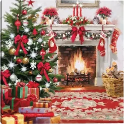 Christmas Art & Wall Decor>Kirklands Home Christmas Hearth Canvas Art Print Multi