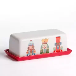 Kirklands Home Christmas Nutcracker Butter Dish Online