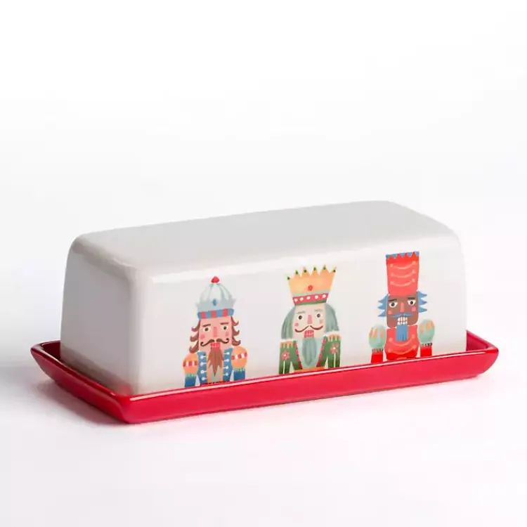 Kirklands Home Christmas Nutcracker Butter Dish Online
