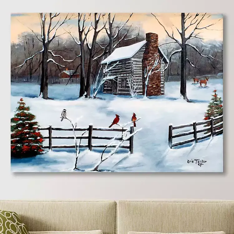 Christmas Art & Wall Decor>Kirklands Home Christmas Old Hickory Tavern Canvas Art Print Multi