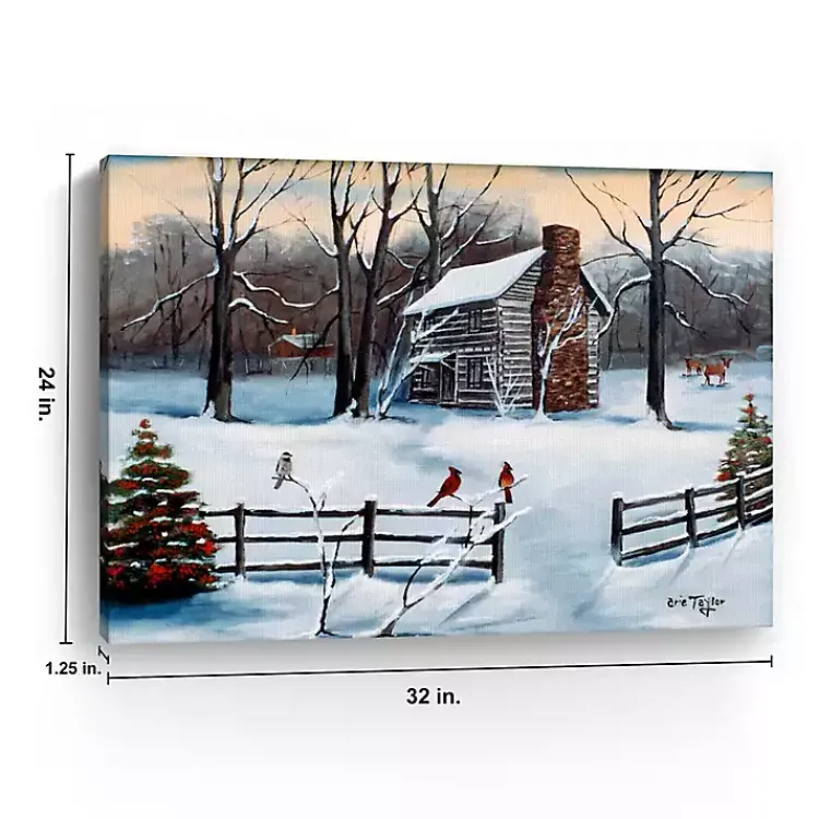 Christmas Art & Wall Decor>Kirklands Home Christmas Old Hickory Tavern Canvas Art Print Multi