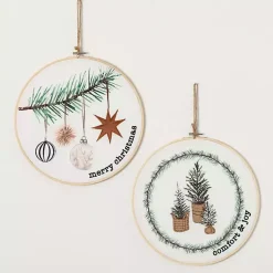 Christmas Art & Wall Decor>Kirklands Home Christmas Pine Loom Wall Plaques