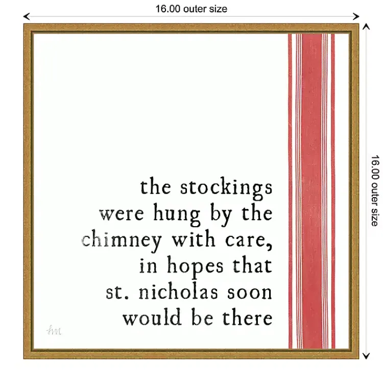 Christmas Art & Wall Decor>Kirklands Home Christmas Quote Right Stripe Canvas Wall Plaque