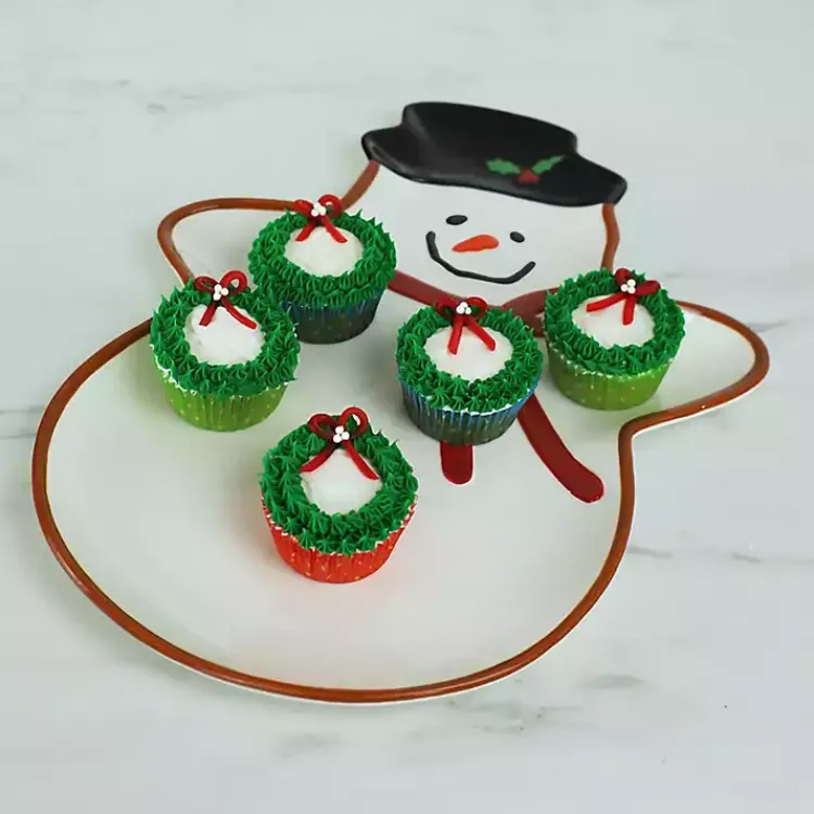 Christmas Dining & Entertaining>Kirklands Home Christmas Snowman Serving Tray