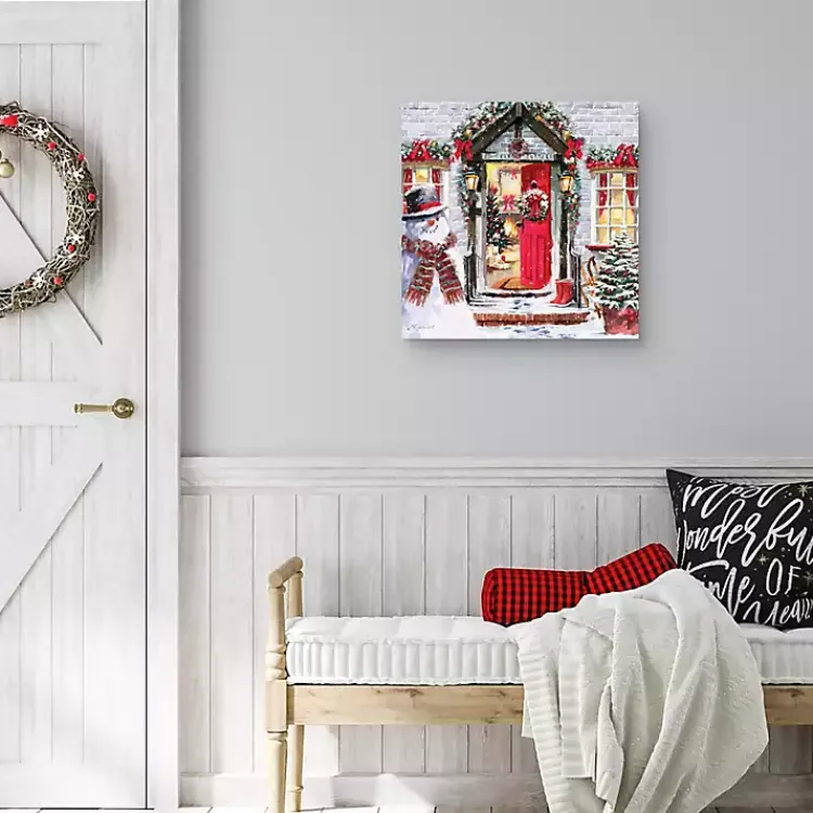 Christmas Art & Wall Decor>Kirklands Home Christmas Spirit Decorated Home Canvas Art Print