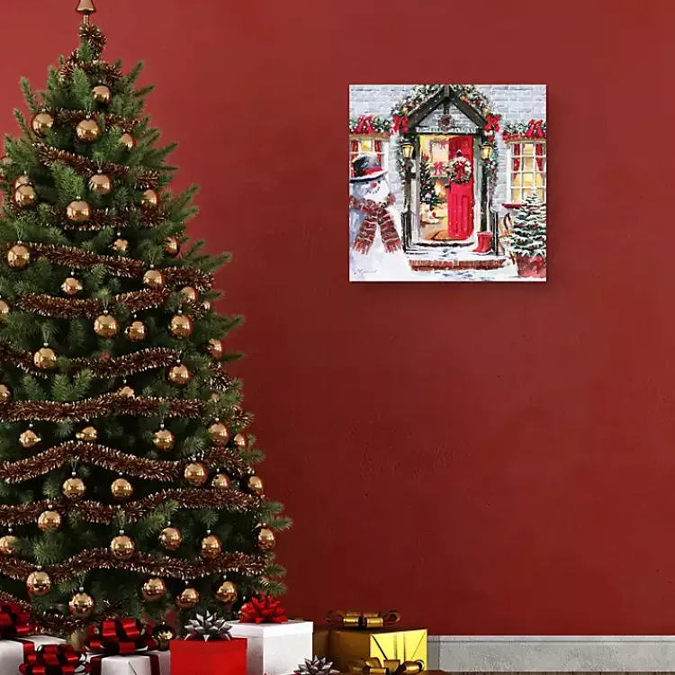 Christmas Art & Wall Decor>Kirklands Home Christmas Spirit Decorated Home Canvas Art Print