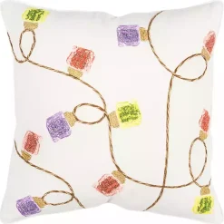 Christmas Pillows>Kirklands Home Christmas String Lights Indoor/Outdoor Pillow