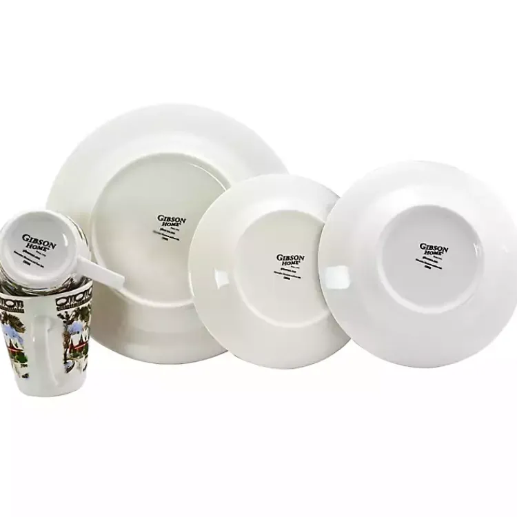 Christmas Dining & Entertaining>Kirklands Home Christmas Toile 16-pc. Dinnerware Set
