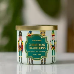 Candles>Kirklands Home Christmas Traditions Triple Wick Jar Candle