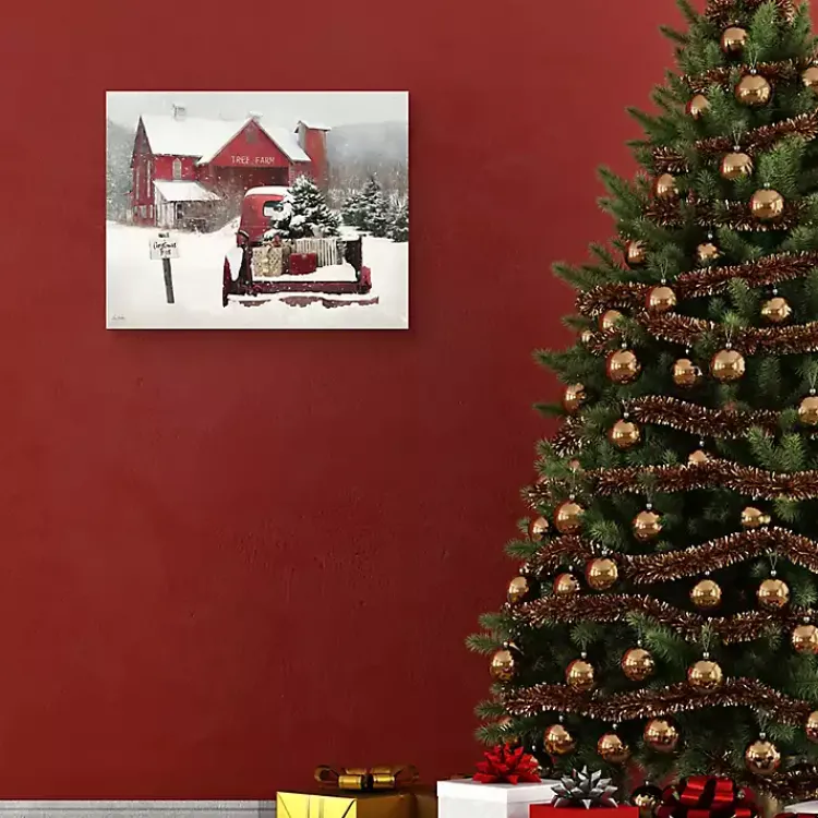 Christmas Art & Wall Decor>Kirklands Home Christmas Tree Farm Canvas Art Print