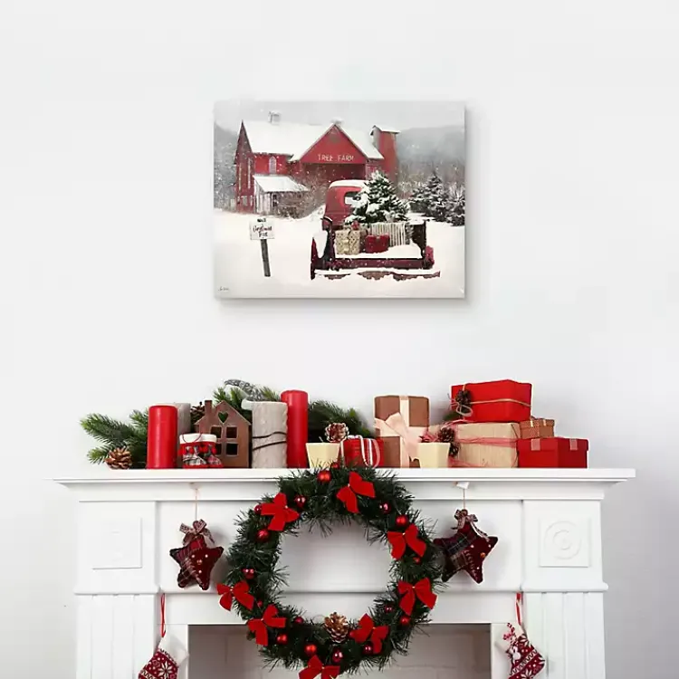 Christmas Art & Wall Decor>Kirklands Home Christmas Tree Farm Canvas Art Print