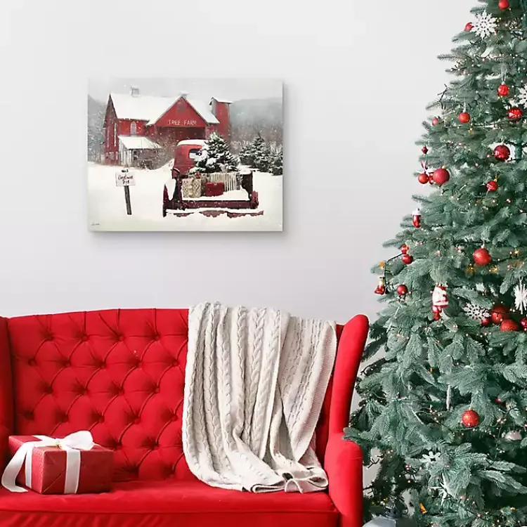 Christmas Art & Wall Decor>Kirklands Home Christmas Tree Farm Canvas Art Print