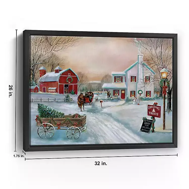 Christmas Art & Wall Decor>Kirklands Home Christmas Tree Farm Framed Art Print, 32x26 in.
