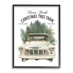 Christmas Art & Wall Decor>Kirklands Home Christmas Tree Farm Truck Wall Plaque