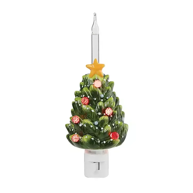 Christmas Decorations>Kirklands Home Christmas Tree Nightlight Green