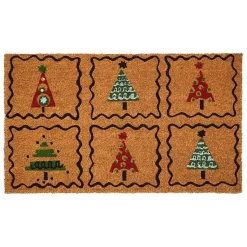 Outdoor Christmas Decorations>Kirklands Home Christmas Tree Whimsy Doormat