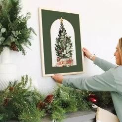 Christmas Art & Wall Decor>Kirklands Home Christmas Tree with Gifts Framed Art Print