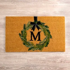 Kirklands Home Christmas Wreath Monogram M Doormat Online