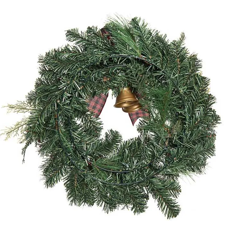 Christmas Wreaths>Kirklands Home Christmas Wreath with Bells & Bow