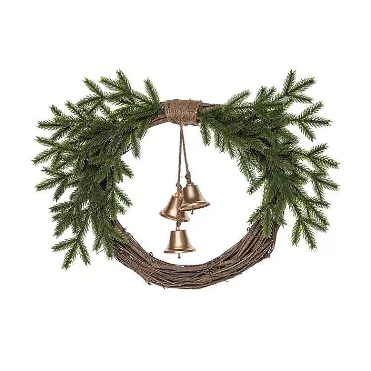 Christmas Wreaths>Kirklands Home Christmas Wreath with Gold Bells