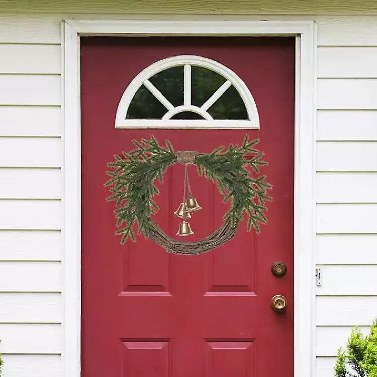 Christmas Wreaths>Kirklands Home Christmas Wreath with Gold Bells