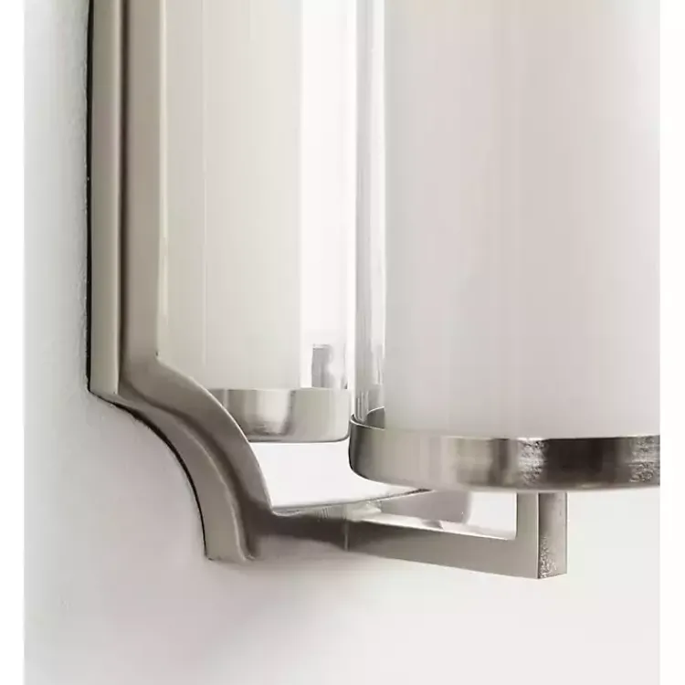 Sconces>Kirklands Home Ciel Mirrored Pillar Candle Sconce Silver