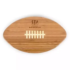 Kirklands Home Cincinnati Bengals Bamboo Football Cutting Board Tan
