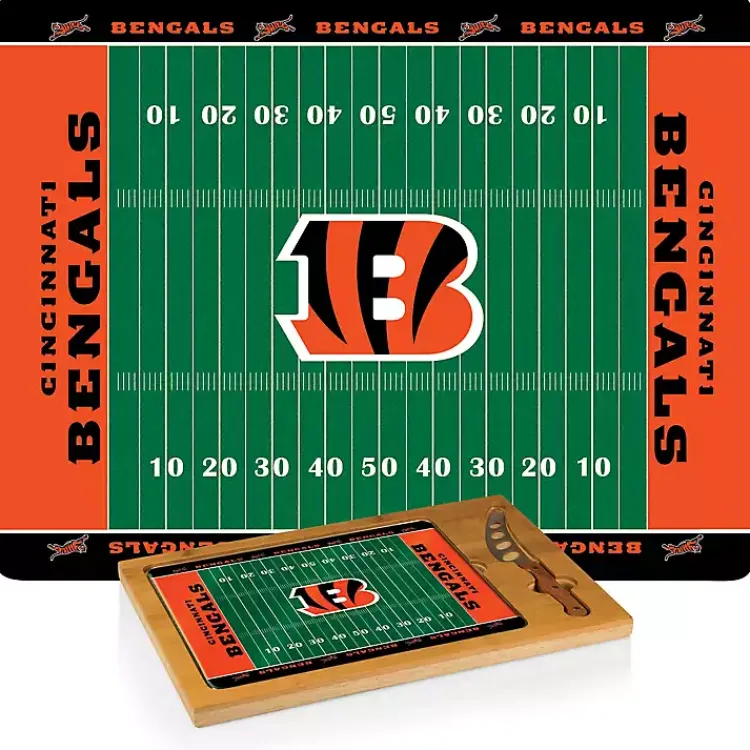 Kirklands Home Cincinnati Bengals Cutting Board & Knife Set Clearance