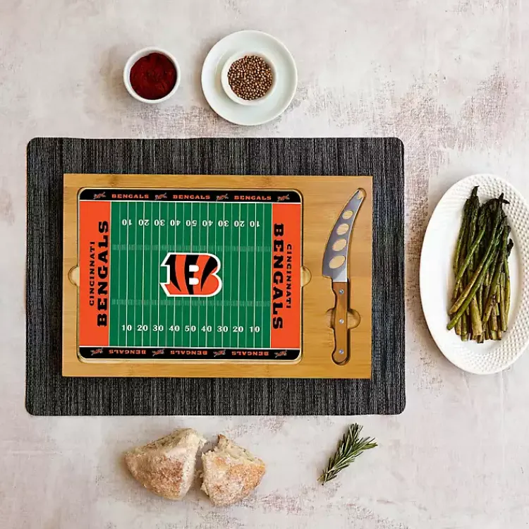 Kirklands Home Cincinnati Bengals Cutting Board & Knife Set Clearance